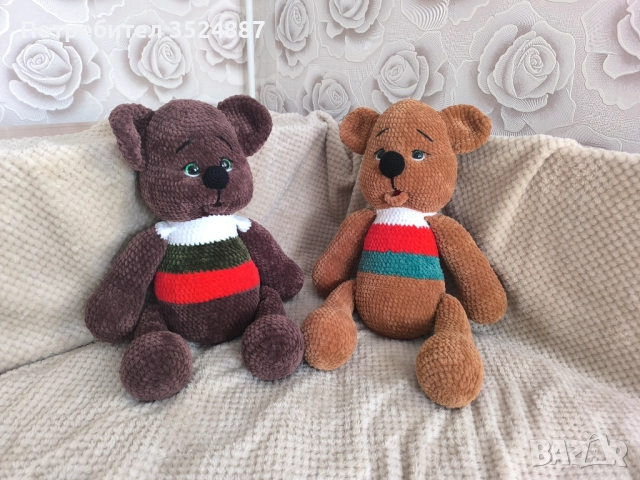 Снежен човек, амигурум, ръчна изработка, снимка 5 - Плюшени играчки - 52707995