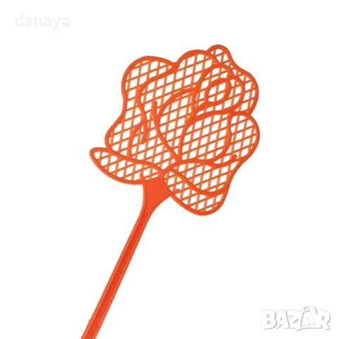 5964 Палка за мухи мухобойка Роза, 42 см, снимка 2 - Други - 50772695