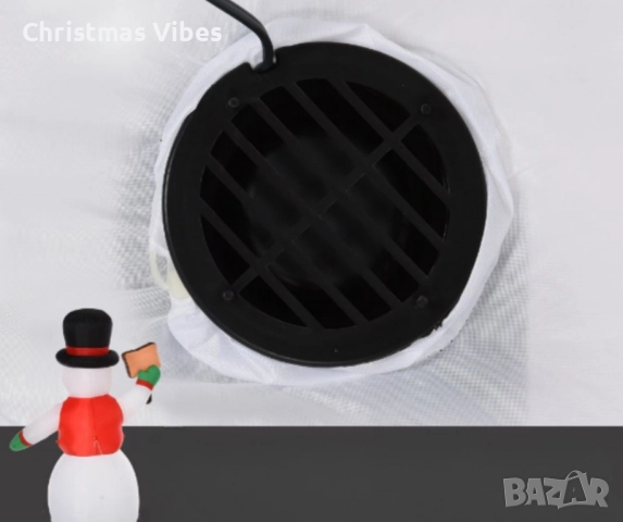 Снежен човек,надуваем,LED светлини,многоцветен, снимка 9 - Декорация за дома - 52092587