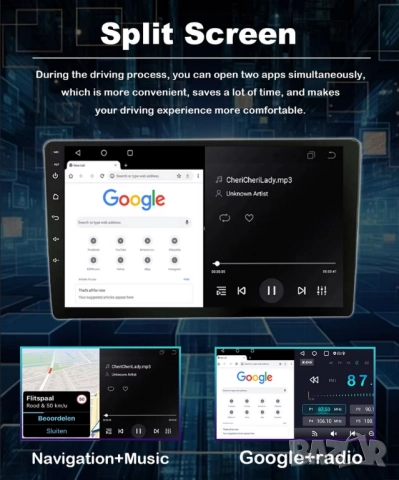 Honda CR-V_2 2001-2006 9” 2-DIN с Android 12, 4G/LTE, 2/32GB, QLED , снимка 11 - Аксесоари и консумативи - 48118305