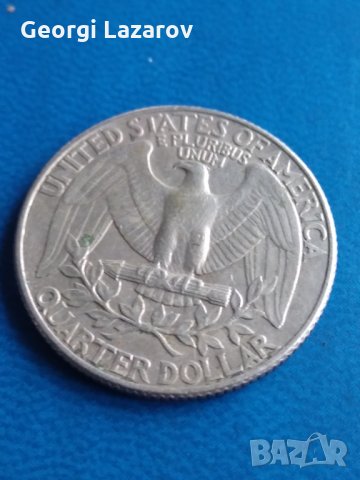 25 цента САЩ 1987, снимка 1 - Нумизматика и бонистика - 34595789