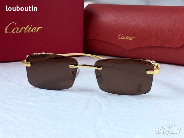 Cartier висок клас слънчеви очила Мъжки Дамски слънчеви 4 цвята, снимка 8 - Слънчеви и диоптрични очила - 41958221
