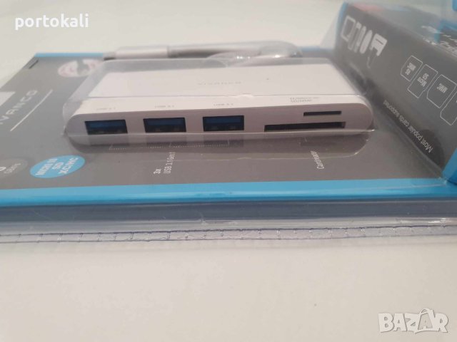 НОВО! Type-C USB Hub хъб + Card Reader vivanco , снимка 7 - Кабели и адаптери - 41856161