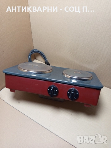 Соц Стар Електрически Двоен Котлон. , снимка 3 - Антикварни и старинни предмети - 52355991