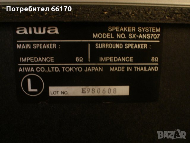 Aiwa ANS707, снимка 8 - Тонколони - 35932094