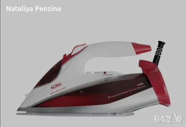 Ютия, Solac, PV2040, Вертикално гладене, 220g/min Пара, Червено/бяло