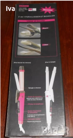 Нова Преса 2 в 1 за изправяне и къдрене на коса, снимка 3 - Друга електроника - 33123106