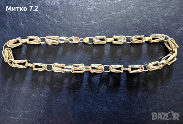 сребърен ланец -12, снимка 2 - Колиета, медальони, синджири - 51216660