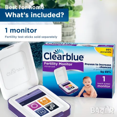 Сензорен монитор за тестване за бременност и овулация, снимка 3 - Друга електроника - 49645796