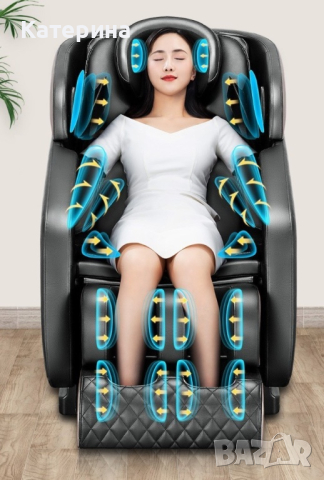 Луксозен масажен стол с дистанционно управление чрез LCD дисплей - KM-R5 LCD 1, снимка 3 - Масажори - 44724595