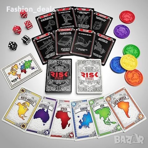 Нова Hasbro Gaming Игра с карти и зарове бърза стратегическа 2-5 играча Семейно Парти , снимка 4 - Карти за игра - 42427597