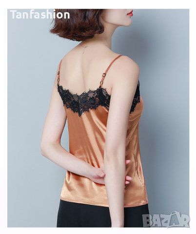 дамски  сатенен потник, снимка 7 - Потници - 44840121