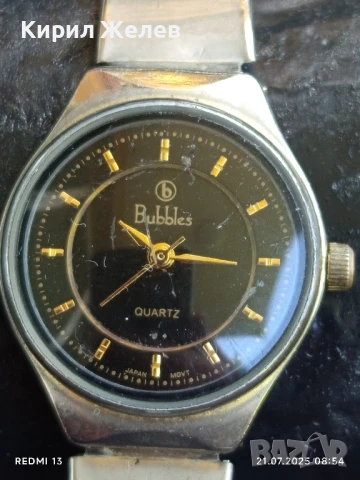 Красив дамски часовник Bubbles Quartz Japan movt стилен дизайн 34077