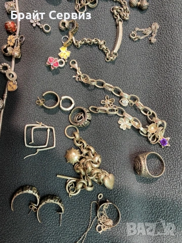 Сребърни накити обеци ,гривни,синджири,пръстени и талисмани, снимка 5 - Колиета, медальони, синджири - 53538828