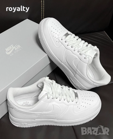 Дамски Маратонки Nike Air Force 1 бяло, снимка 3 - Маратонки - 51631335