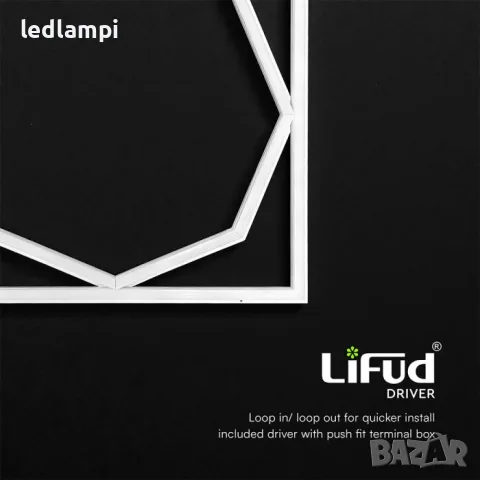 LED Панел-Рамка 72W Октагон 595x595mm 6500К, снимка 3 - Лед осветление - 55903821