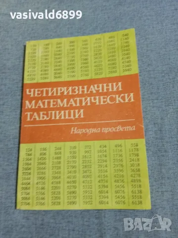 "Четиризначни математически таблици"