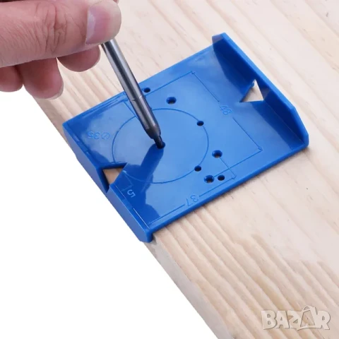  Водач с фрезер и ограничител за пробиване отвори на мебелни панти, снимка 11 - Други инструменти - 47481092