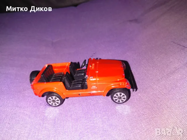 Bburago маркова метална количка Wranglerвинтидж 1:43, снимка 4 - Колекции - 48309434