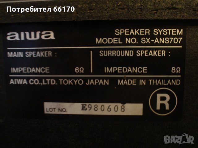 Aiwa ANS707, снимка 9 - Тонколони - 35932094