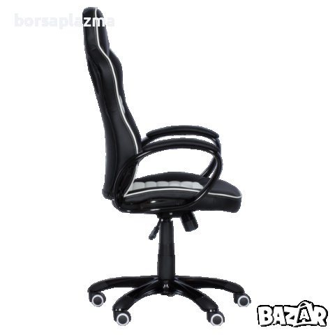 Геймърски стол Carmen 7502 - бял-черен ПРОМО, снимка 2 - Столове - 39166133