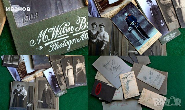 Стари картонени семейни снимки, снимка 6 - Антикварни и старинни предмети - 34339093
