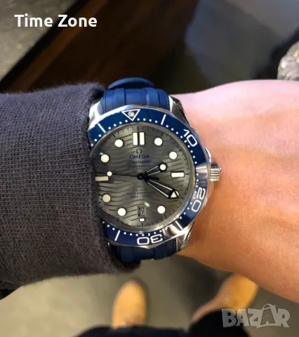 Omega Seamaster Diver 300M 42mm Steel Grey Wave Dial Ceramic Automatic Различни Варианти, снимка 9 - Мъжки - 48000048