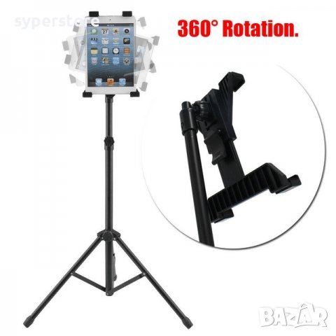 Стойка за таблет, трипод, висока 59см-120см стабилна Digital One SP00669 метална за 7-13" таблети, снимка 3 - Чанти, стативи, аксесоари - 39699868