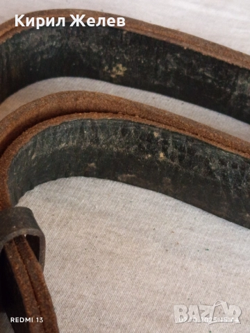 Винтидж естествена кожа ремък за оръжие рядък за КОЛЕКЦИОНЕРИ 51117, снимка 3 - Други ценни предмети - 51921435