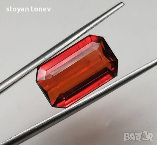 Изключителен 5.04кт Vivid оранжев спесартит гранат от Нигерия! Сертифициран! Нов!, снимка 3 - Други - 53690649