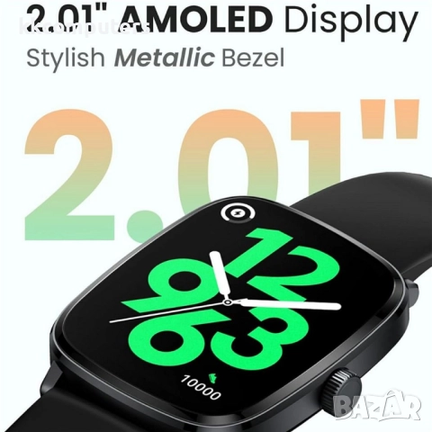 Haylou RS5 LS19 Смарт часовник-2.01" AMOLED , Bluetooth повиквания, 150+ спорта, мониторинг на съня , снимка 4 - Резервни части за телефони - 52536752