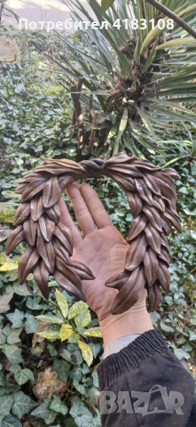 Пано венец ръчна дърворезба, снимка 5 - Пана - 53865663