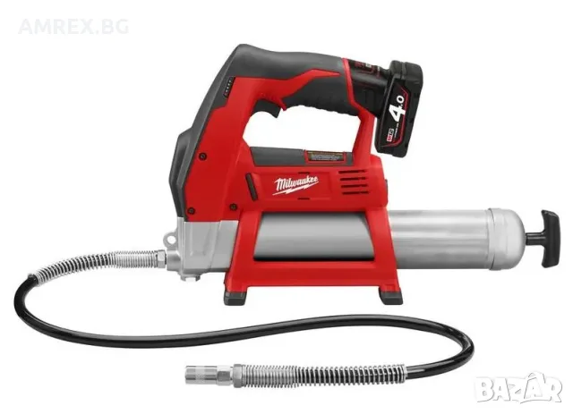 Акумулаторна гресираща помпа Milwaukee M12 GG-401B – 12 V, 562 bar, 400 мл, 1×4.0 Ah