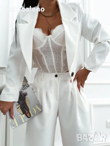 Дамско късо елегантно сако, 6цвята , снимка 11 - Сака - 53124267