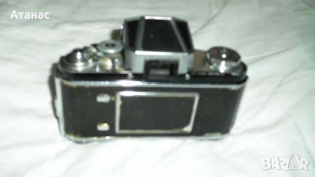 Стар фотоапарат EXAKTA +обектив Carl Zeiss Jena Tessar 2.8/50, снимка 5 - Фотоапарати - 51829613