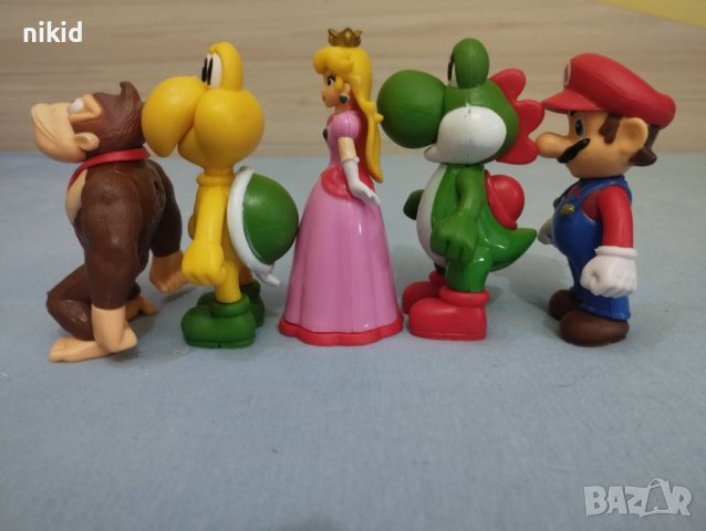 Супер Марио Super Mario пластмасова фигурка фигурки играчки за игра и украса торта, снимка 3 - Фигурки - 39503338