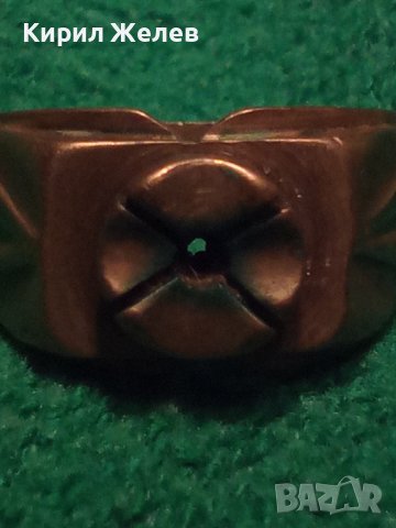 БРОНЗОВ СТАРИНЕН ВИНТИДЖ ПРЪСТЕН АРТ ДЕКО 9929, снимка 11 - Антикварни и старинни предмети - 30275229