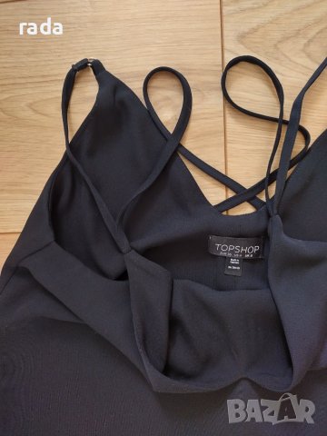Къса черна рокля Topshop , снимка 4 - Рокли - 41502280