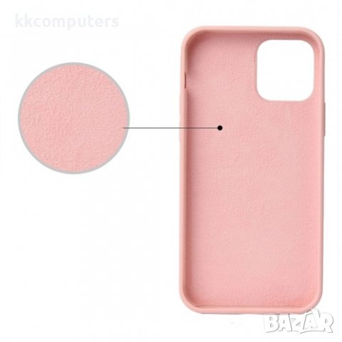 Силиконов кейс Silicone Soft Cover, За iPhone 14 (6.1), Розов, снимка 2 - Калъфи, кейсове - 39117836