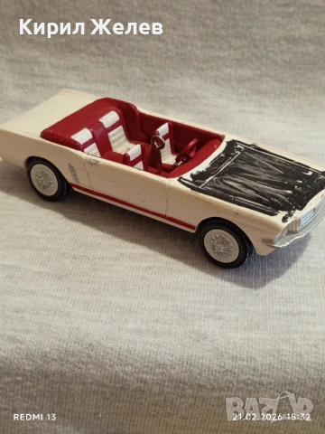 Метална количка Mustang 🐎 ретро стил за КОЛЕКЦИЯ ДЕКОРАЦИЯ 41312