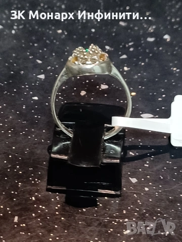 Сребърен пръстен / липсват няколко камъчета, снимка 3 - Пръстени - 47781191