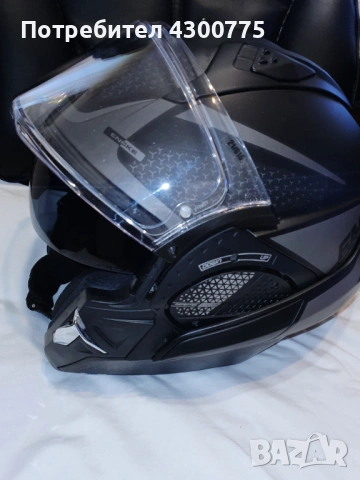 Продавам модулна каска Shark EVO GT Encke Matt Black Anthracite, снимка 7 - Аксесоари и консумативи - 53640873