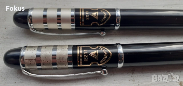 Луксозен китайски комплект писалка и химикал позлата, снимка 3 - Антикварни и старинни предмети - 53336599