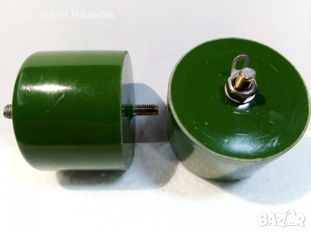 К15-4 руски високоволтови кондензатори  2,2nF/20 000V 15квар, снимка 2 - Друга електроника - 36005440