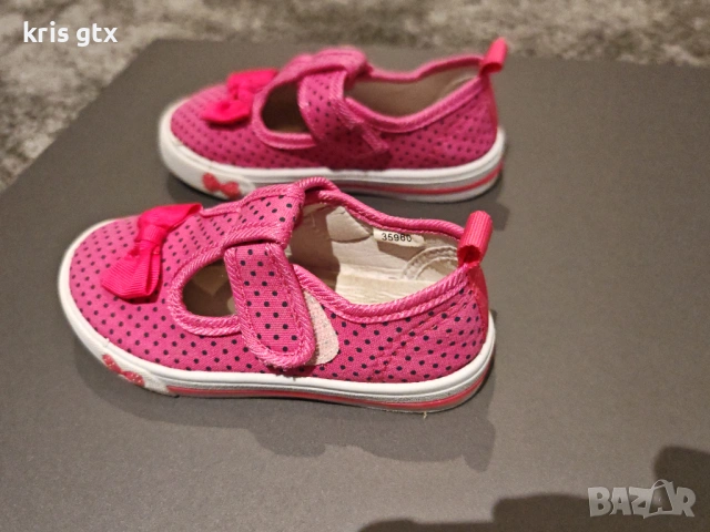 два чифта детски пантофи с панделка – №25