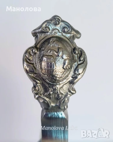 Бирена халба на известната мануфактура Schrobenhausen с калаен капак известна още като beer stein., снимка 4 - Други ценни предмети - 51211225