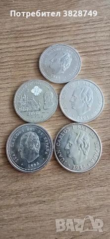 Лот сребърни испански песети 166 грама, снимка 5 - Нумизматика и бонистика - 53162628