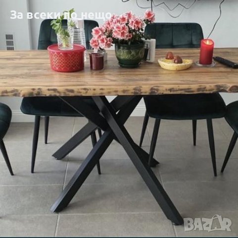 Ръчно изработени метални крака и основи за трапезни и холни маси. Прахово боядисани, снимка 5 - Маси - 44381440