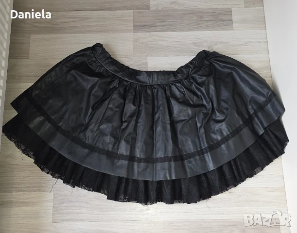 Черни готик поли 4ХЛ, снимка 1