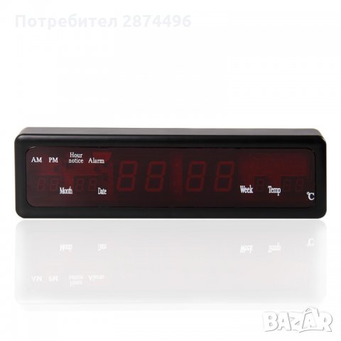 CX808 LED електронен часовник с големи цифри, снимка 3 - Други стоки за дома - 35762162